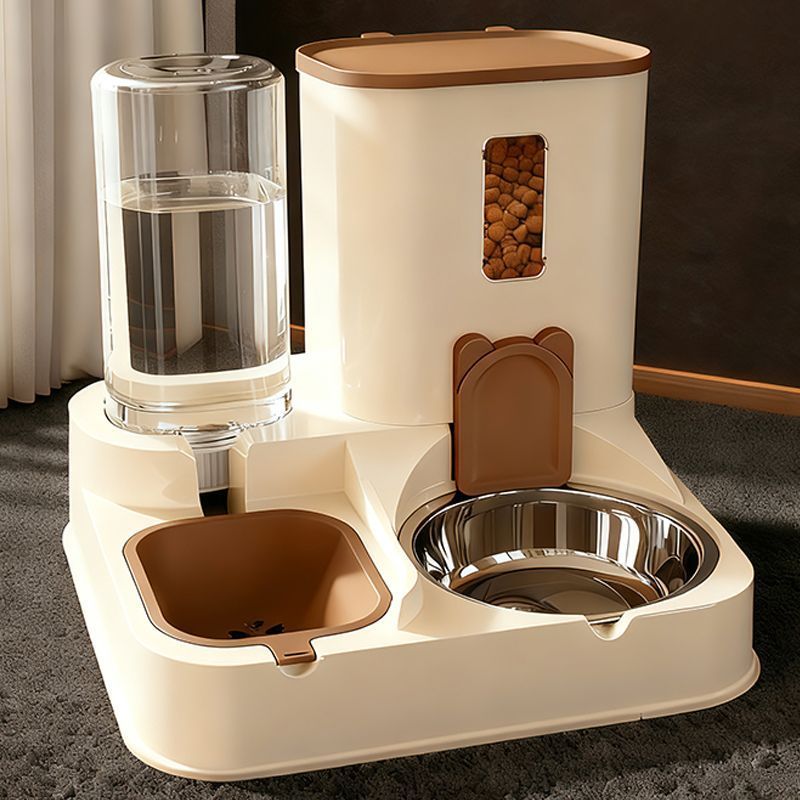 Tigela para comida de gato, tigela para comida de gato, alimentador automático para animais de estimação, água potável,