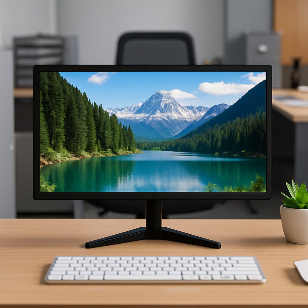 Monitor LED 27 Polegadas Full HD Entradas HDMI VGA 16:9 Escritório Computador D-MN006