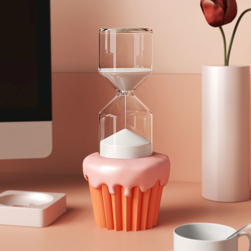 Bolo ampulheta temporizador 30 minutos estilo creme decorações de alta qualidade decorações de mesa para namoradas prese