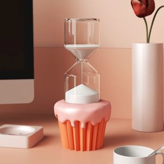 Bolo ampulheta temporizador 30 minutos estilo creme decorações de alta qualidade decorações de mesa para namoradas prese