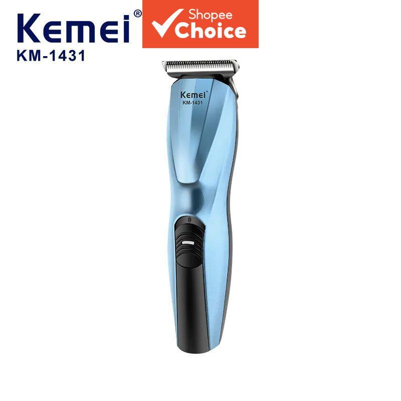 Kit Profissional Sem Fio Kemei KM-1431 para Barbeiros em Atacado, Máquina de Cortar Cabelo Recarregável com Plugue UE