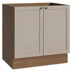 Balcão de Cozinha 80 cm 2 Portas (Sem Tampo) Vik Madesa R