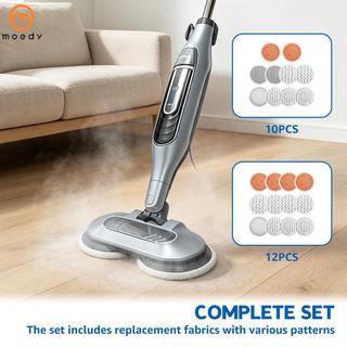 10/12 Pacote Almofada De Esfregão A Vapor , Esfrega E Higienizante , Poeira Para S7001 S8201 S8001 S7201 S7000AMZ Mop SH