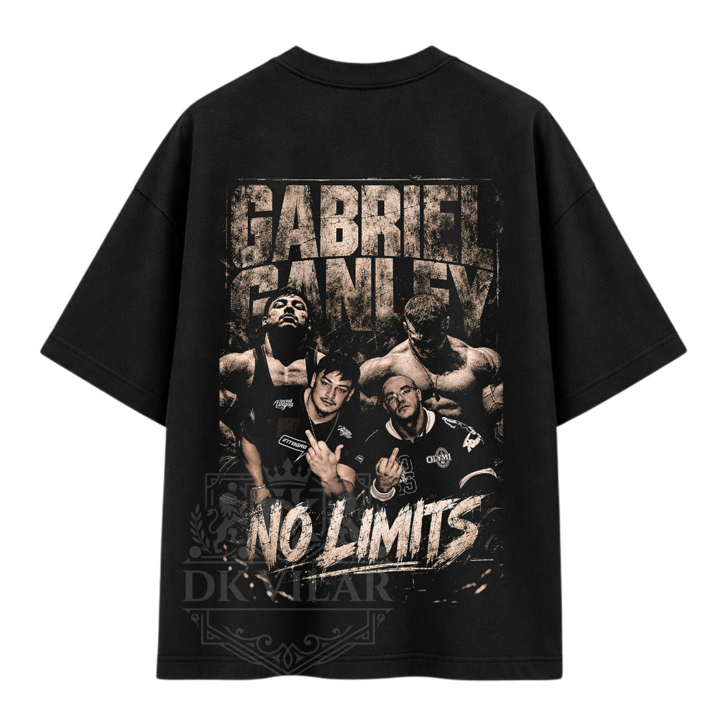 Camiseta Streetwear ganley nick walker 100% Algodão Oversize Estampa Unissex