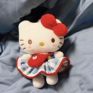 Chaveiro de pelúcia Hello Kitty, acessório decorativo para mochila e bolsa, boneca Hello Kitty