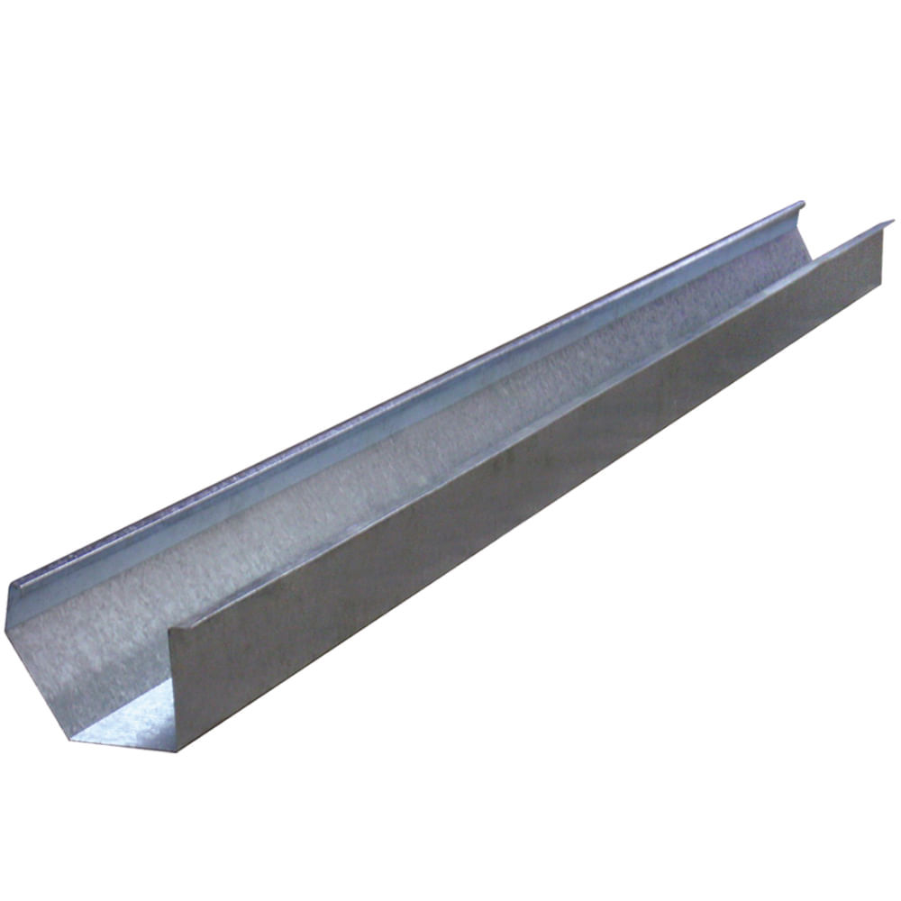 Calha Americana C.28 3 Metros Galvanizada - 33 - CALHAFORTE