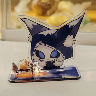 Quinta noite observador ao redor do forno fogueira acrílico decoração de mesa churrasco suporte decoração grão Anime mer