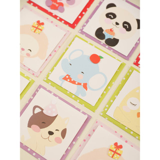 Animal dos desenhos animados cartão dobrável Envelope bonito estilo Animal de estimação diy decoração jardim de infância