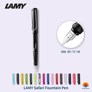 LAMY Safari Caneta Tinteiro/Bico EF F ou M Intercambiavel/Corpo ASA Resistente/16 Cores
