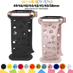 Pulseira Esporte De Silicone Para Apple Watch Ultra 4/SE 3 2 49 Iwatch Series 12 11 10 9 8 7 6 5 46 45 44 42 41 40mm