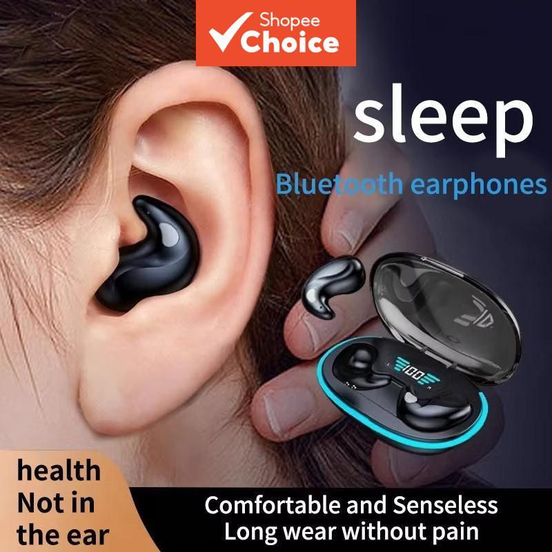 SPRISE X55 Fones de Ouvido Sem Fio Bluetooth 5.3 Invisíveis, Cancelamento de Ruído, Fones de Ouvido 360° Estéreo, Ultra