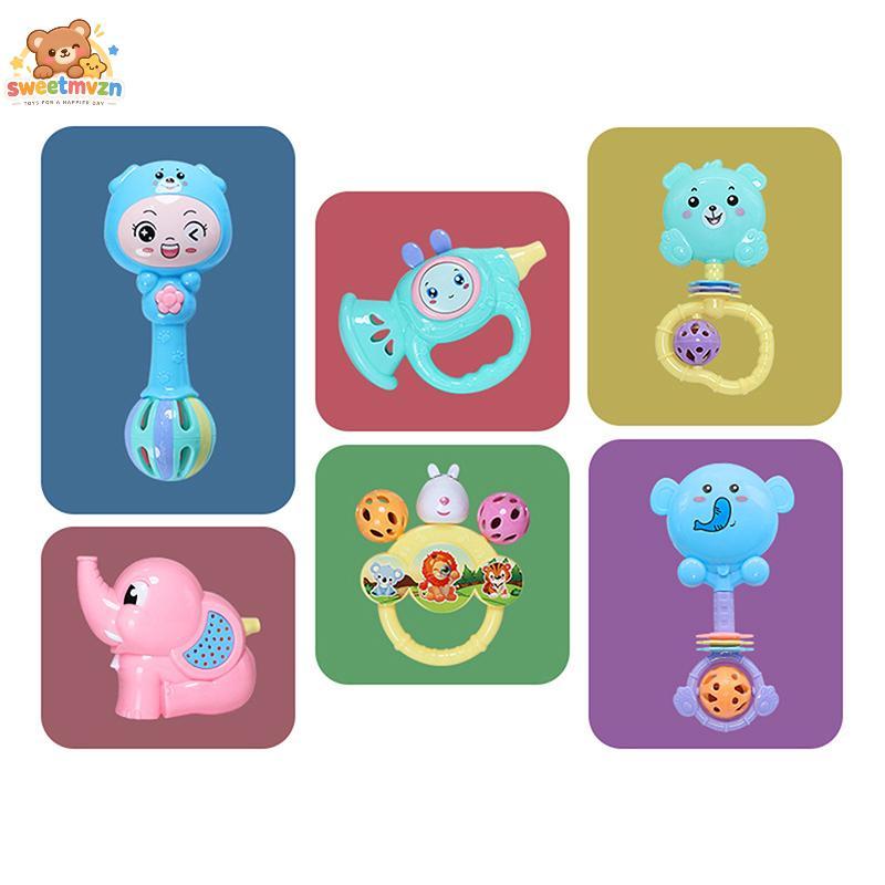 sweetmvzn 1/7 Pçs Recém-Nascido Sensorial Mordedor Jogos De Desenvolvimento Do Bebê Chocalhos Brinquedos Educativos Brin