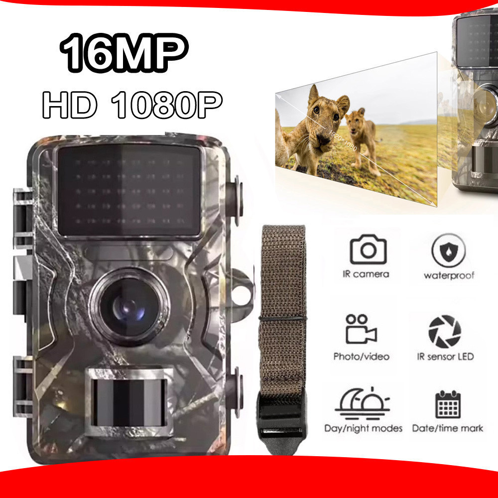 HD 1080P Câmera De Trilha Com Visão Noturna Para Caça 16MP Pode Gravar Vídeos E Tirar Fotos