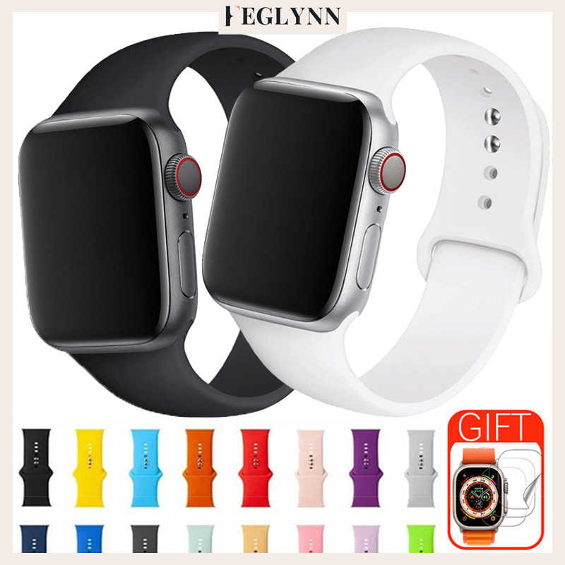 Pulseira Silicone 3 PCS Película Suave Para Relógio Smartwatch Apple Watch Iwatch Ultra 4 Series 12 11 10 9 49 42 38mm