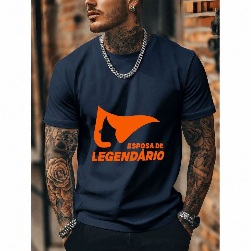 [Premium Algodão Puro]TAC Camiseta Feminina Oversized Streetwear Esposa de Legendário, Algodão Puro, Estilo Casual, Unis