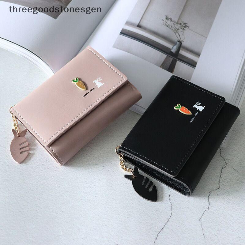 [Trêsgoodstonesgen] Nova carteira feminina com estampas de animais fofos, 30% de desconto, carteira curta minimalista Ts