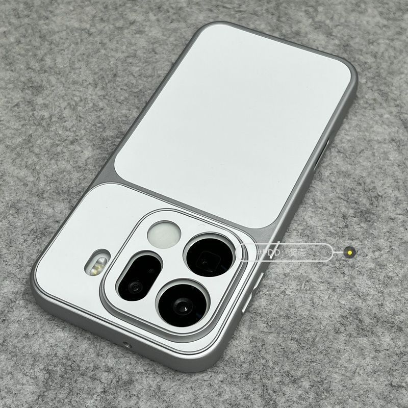 Capa de Celular Ti Silver Aurora com Toque Suave, Estilo Dopamina e Proteção Antichoque, Série de Mudança Instantânea pa