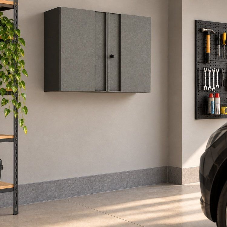 Armário Aéreo 2 Portas Multibox Preto