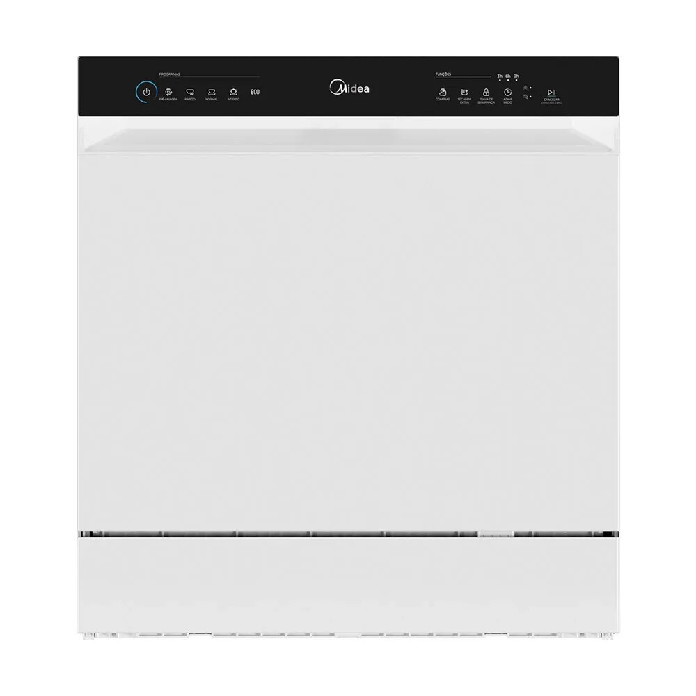 Lava Louças 8 Serviços Branca Touch Plus Midea — oferta na Shopee