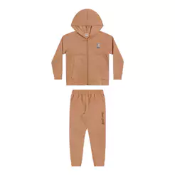 Conjunto Infantil Menino Moletom Street Elian Marrom