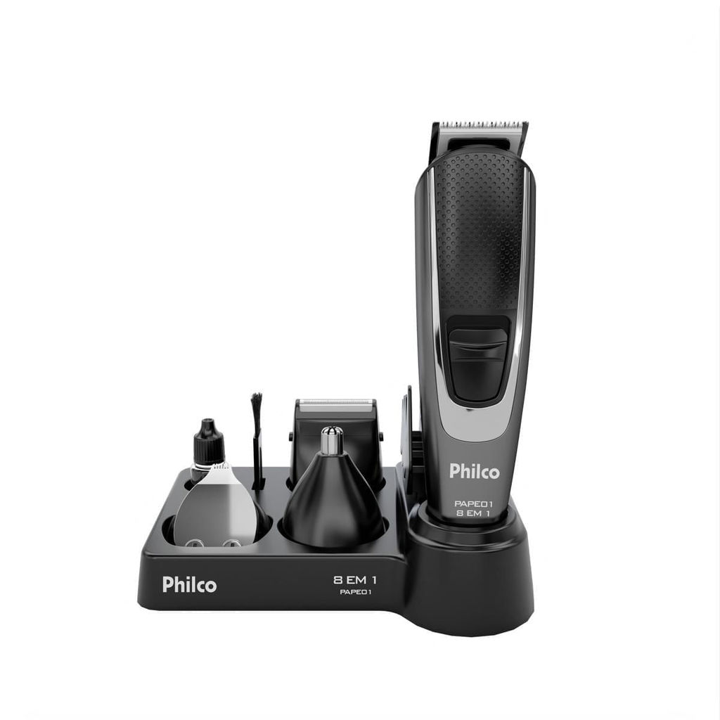 Aparador de Pelos Philco 8 Acessórios Bivolt PAPE01