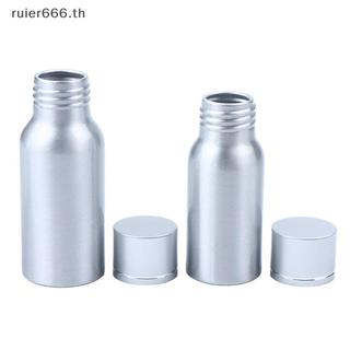 ruier 1 Peça 30/50/600/100/120/150/200/250ML Garrafa De Alumínio Com Tampa Garrafas Recarregáveis Cosméticas Prateada Re