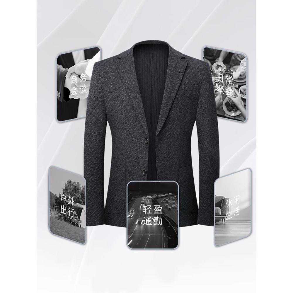 Lomon novo estilo na moda masculino Casual terno jaqueta primavera outono solto moda All-Match estilo único ocidental ro