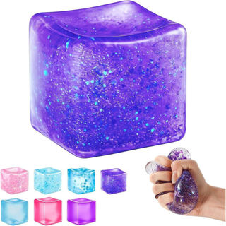 Brinquedo De Alívio De Estresse Em Forma De Cubo De Gelo Sensorial Macio Para Relaxamento