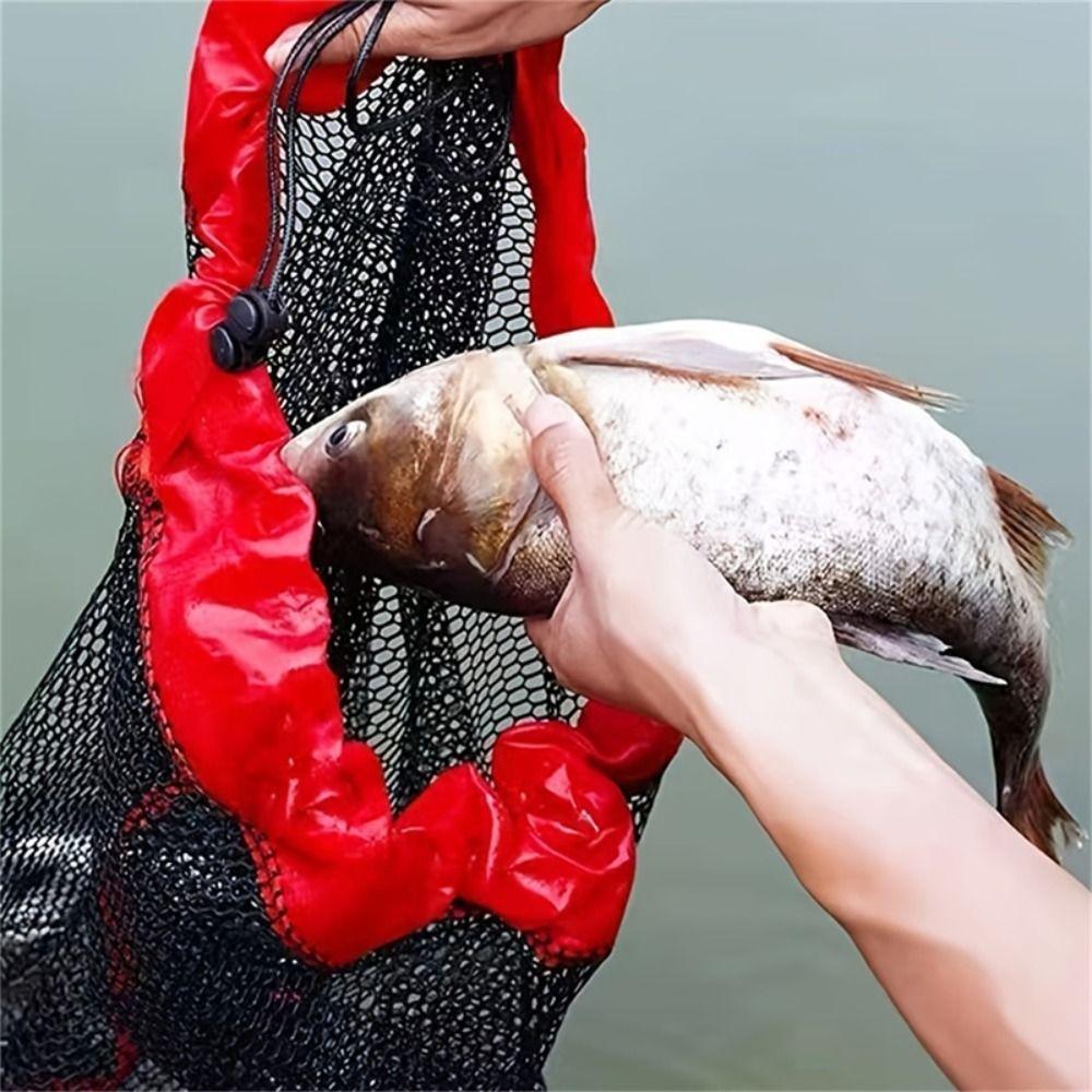 Bolso De Rede De Peixe Vivo , Saco De Malha De Pesca De Cesta Boca , Gaiola Dobrável Espessante