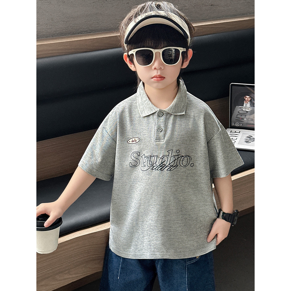 Meninos verão camiseta de manga curta 2026 novo estilo estilo coreano bebê menino verão estilo fino legal bonito criança