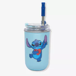 Copo Neo com Canudo Stitch Namorados – Disney