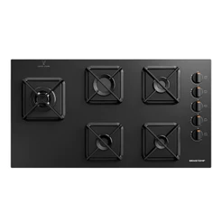 Cooktop Brastemp 5 Bocas a Gás, Grades de Ferro Fundido e Super Chama Lateral - BDS85AE