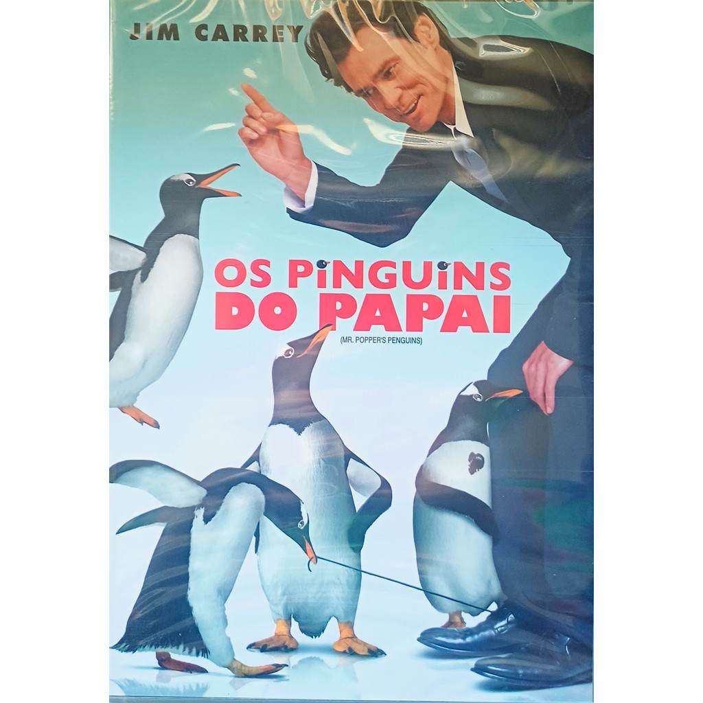 DVD Os Pinguins do Papai (Jim Carrey) - Lacrado de Fábrica