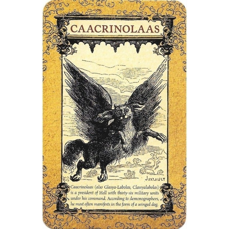 Quadro Caacrinolas Demon Goetia Placa Decorativa MDF tamanho A4 28x20 Envio Imediato