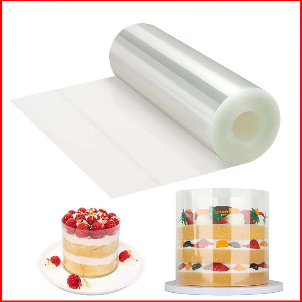 Rolo de acetato transparente 10cm x 10m para decoração de bolos – Borda Protetora, para Panificação Caseira