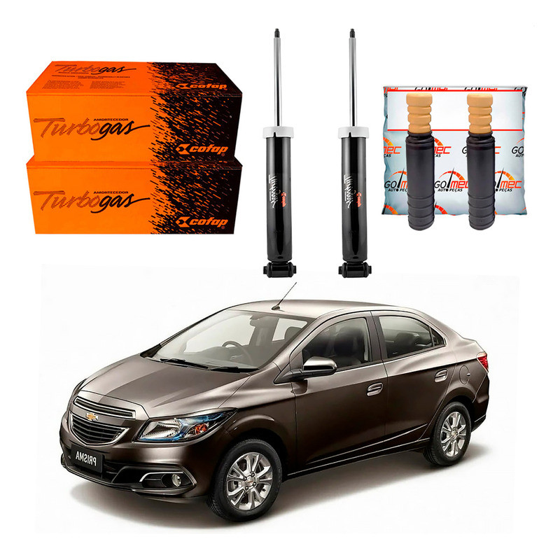 Kit Amortecedor Traseiro Prisma 1.0 1.4 2013 A 2016