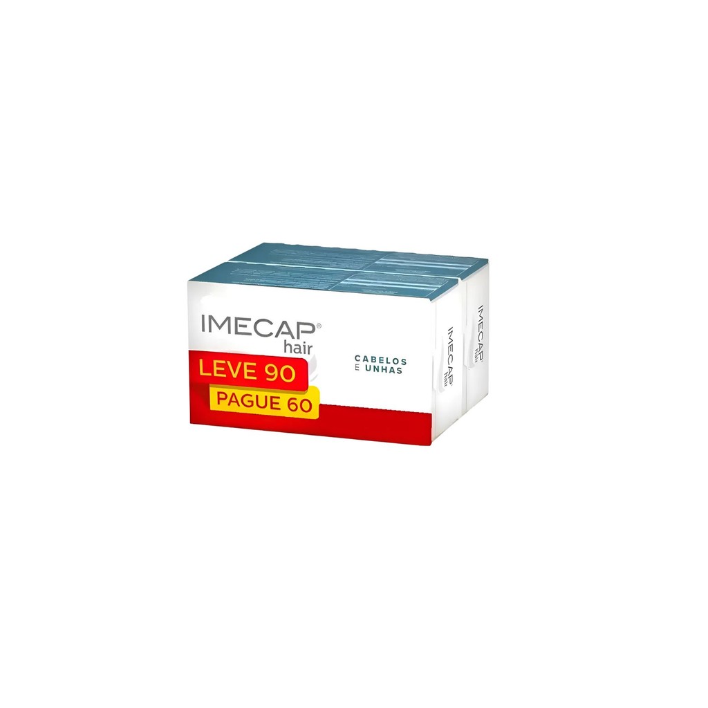 KIT Promocional Imecap Hair Cabelos E unhas Biotina Cps 90