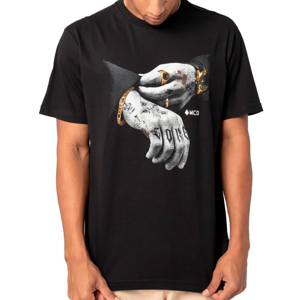 Camiseta Mãos MCD Camisa Streetwear Algodão Confortável Estilo Moda Unissex Envio Rápido