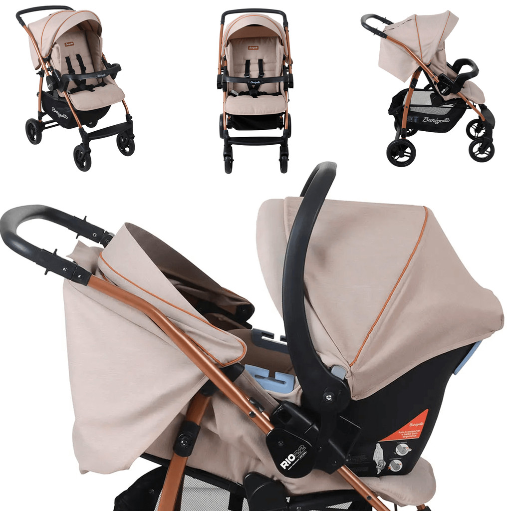 Carrinho de Bebê Burigotto Travel System Rio K 22 Mon Amour — imagem 2 de 2