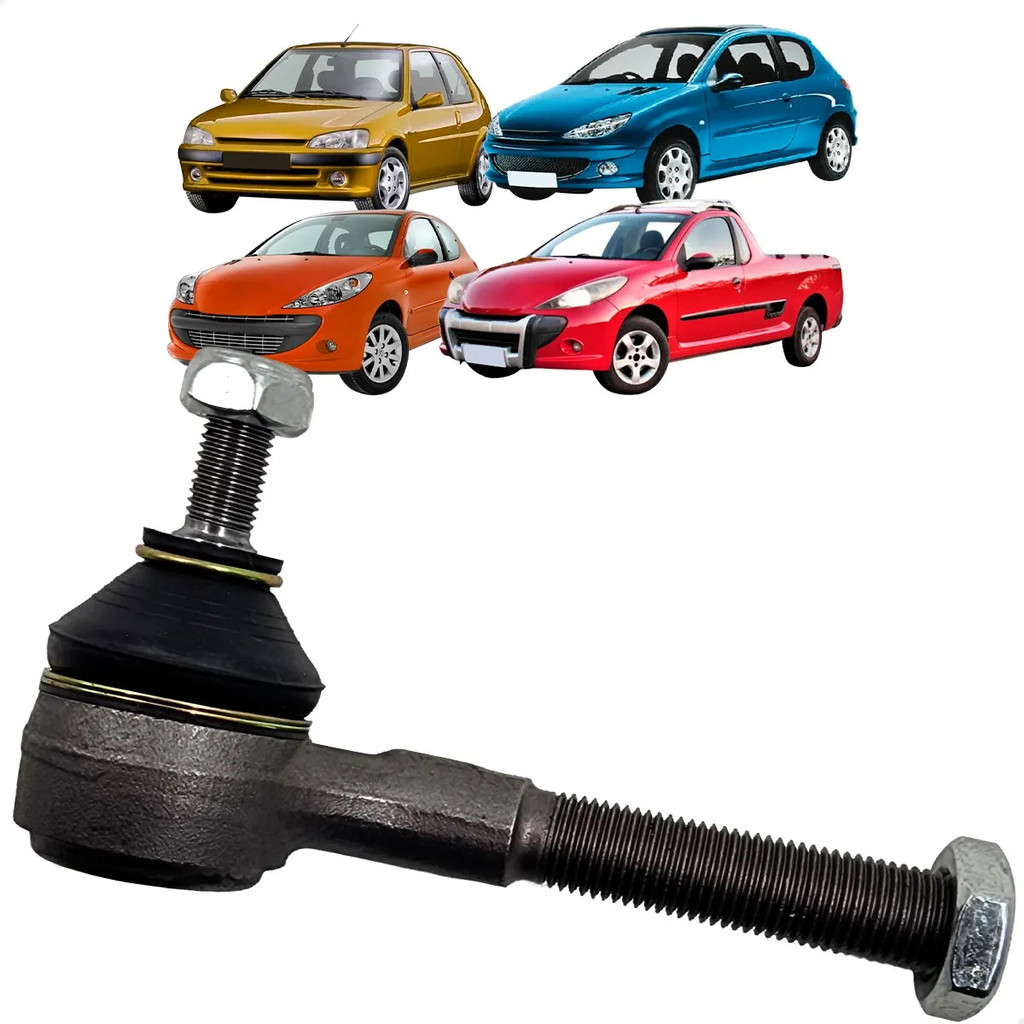 Terminal de Direção Lado Esquerdo Peugeot 106, 206, 207, 307, Hoggar, Citroën C4 e Ax - ATD04002