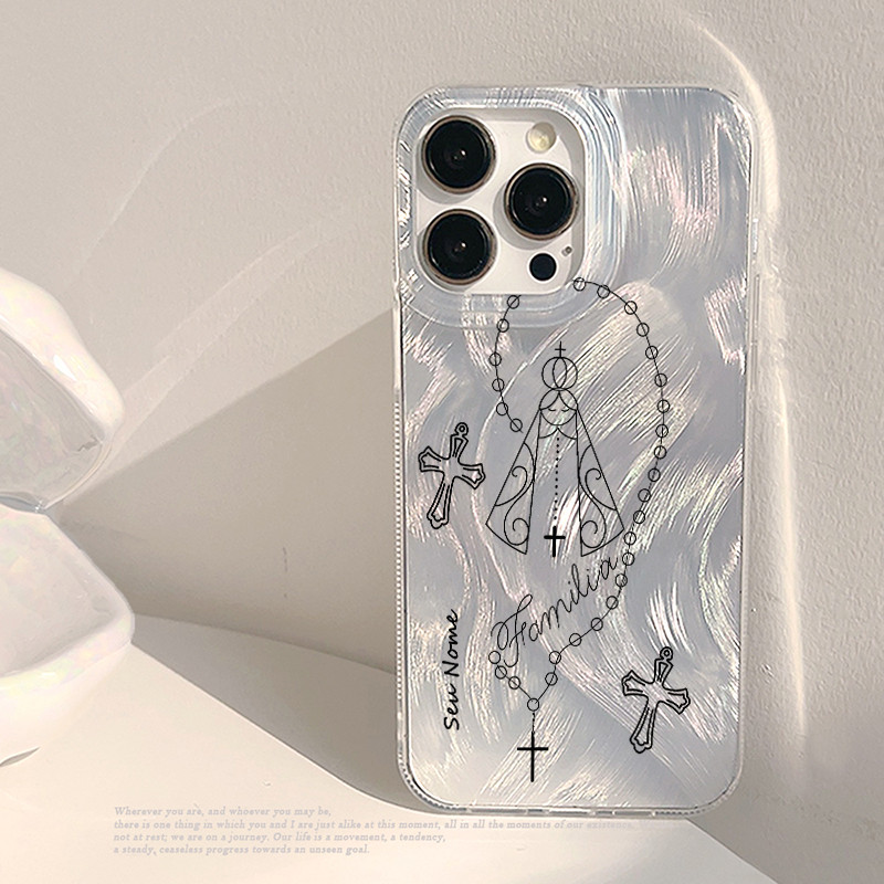 Capinha personalizada anime nossa senhora cruz para Samsung S22 S24 S23 Ultra S20 S21 S23FE S25 A15 A17 A07 A03 A04S A71