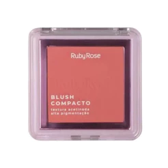 BLUSH COMPACTO RUBY ROSE TEXTURA ACETINADA BL40 7,3G