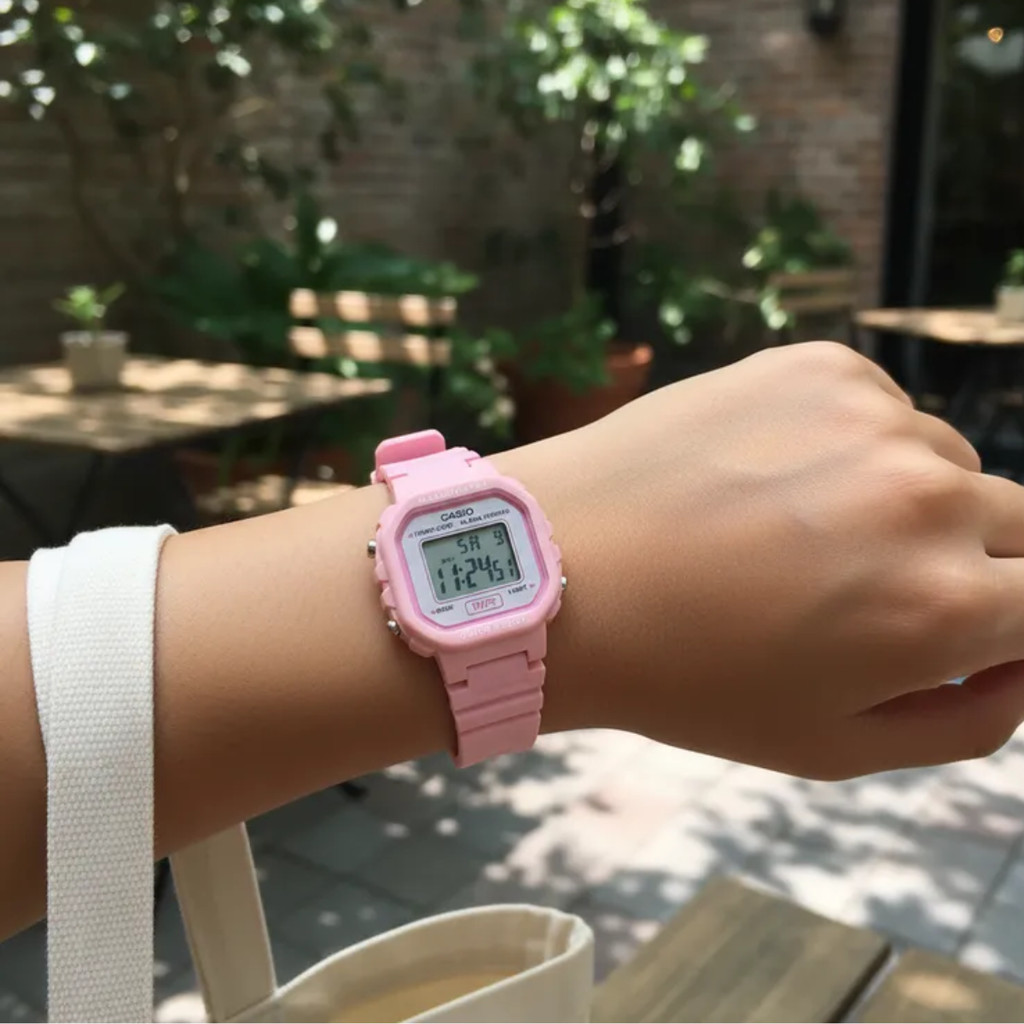 Detalhes do Relógio Casio Digital Feminino Rosa LA-20WH-4A1DF
