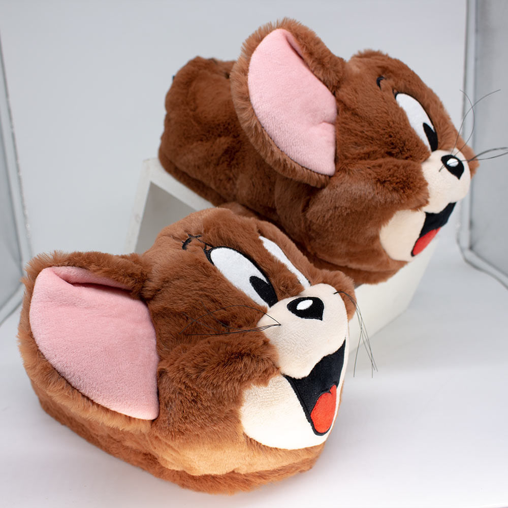 Pantufa 3D Jerry - Tom e Jerry em Oferta na Shopee