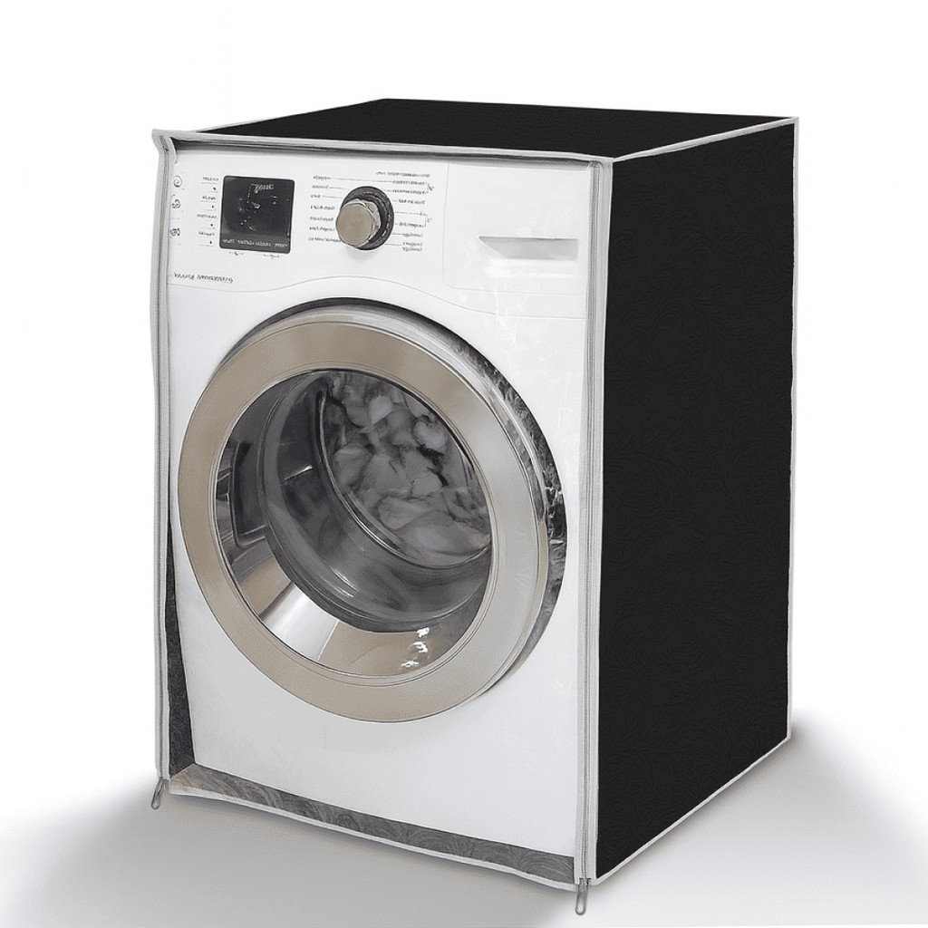 Capa Protetora de Maquina de Lavar Flanelada Abertura Frontal Com Visor Transparente GG Várias Cores