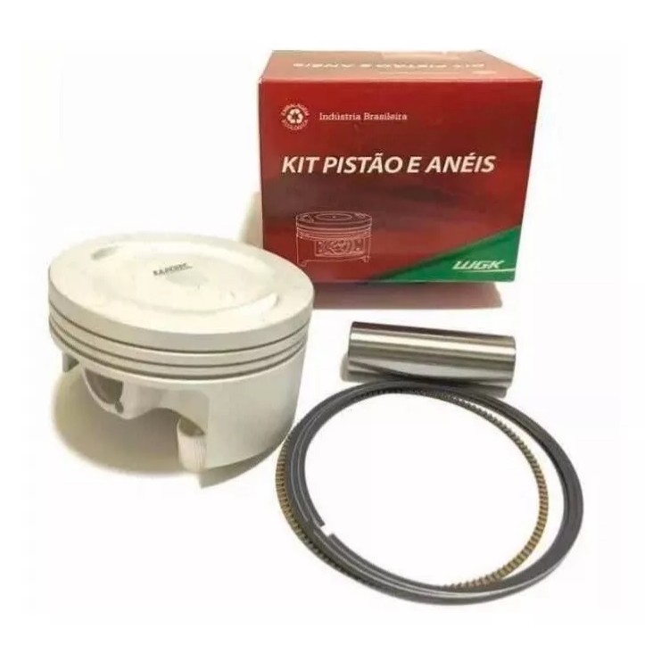 KIT PISTAO COM ANEL YBR 125 2012 ATE 2016 0,50 WGK ORIGINAL IMPORTADO 1º LINHA