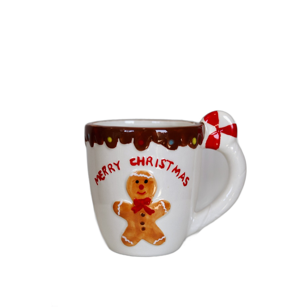 Caneca Ginger Colorida De Natal - 11cm - Tokdacasa