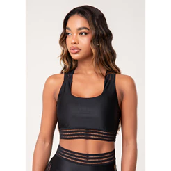 TOP FITNESS FEMININO COM ALÇAS CRUZADAS DE ELÁSTICO LUSH DLK