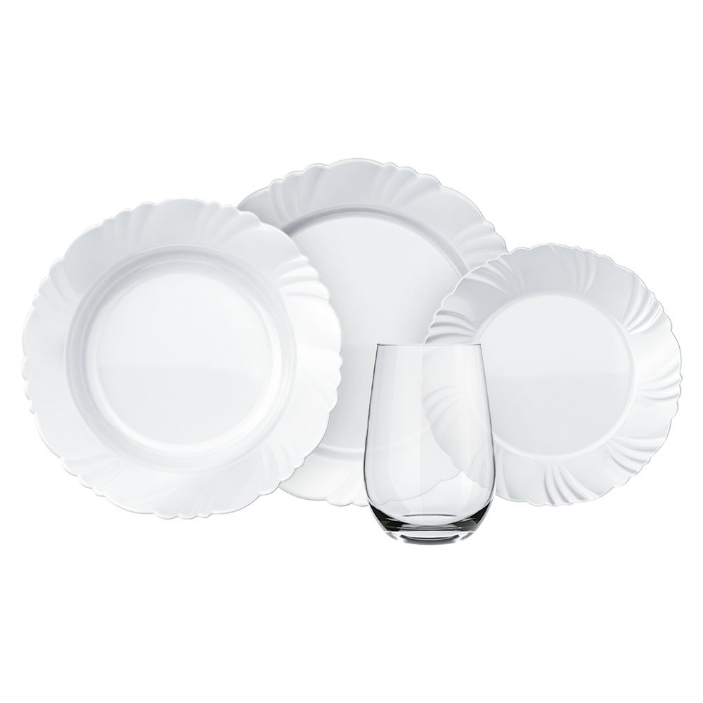 Aparelho De Jantar Nadir Pétala Opaline 24 Peças em Oferta na Shopee