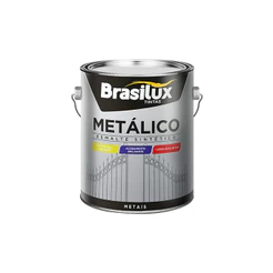 Tinta Esmalte Sintético Metálico Brasilux 900ml Várias Cores Premium A Escolha Metal E Madeira